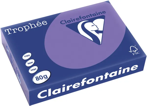 Q-connect Trophee Kopierpapper A4 80g starkt lila 500 ark
