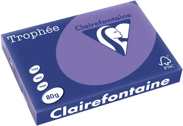 Q-connect Trophee Kopierpapper A3 80g intensiv lila 500 ark